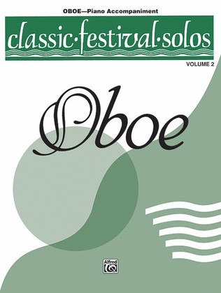 Book cover for Classic Festival Solos (Oboe), Volume 2