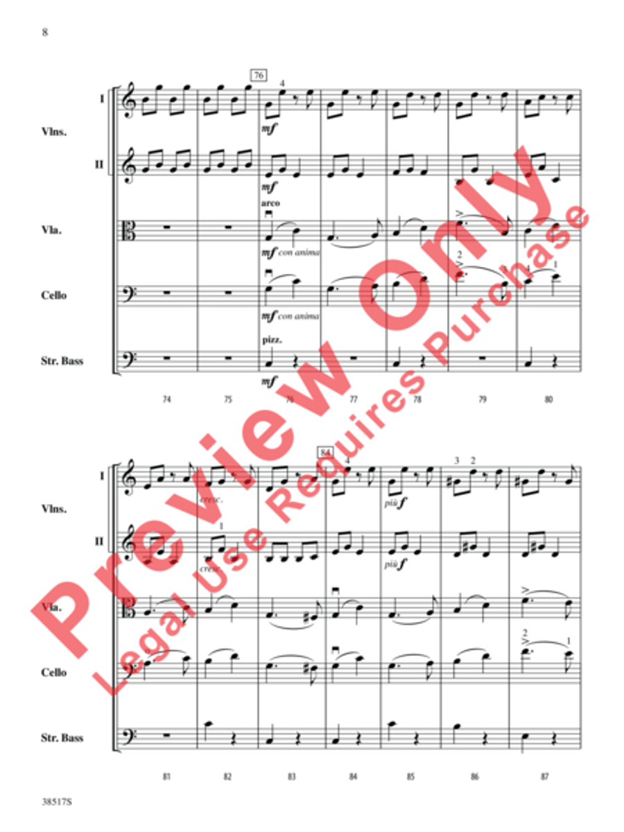 Serenade for Strings Serenade for Strings String Orchestra scores gallery preview page 15