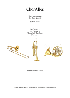 Book cover for ChorAlles - Easy Chorales for Brass Quartet