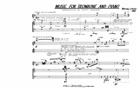 [Childs] Music for Trombone and Piano