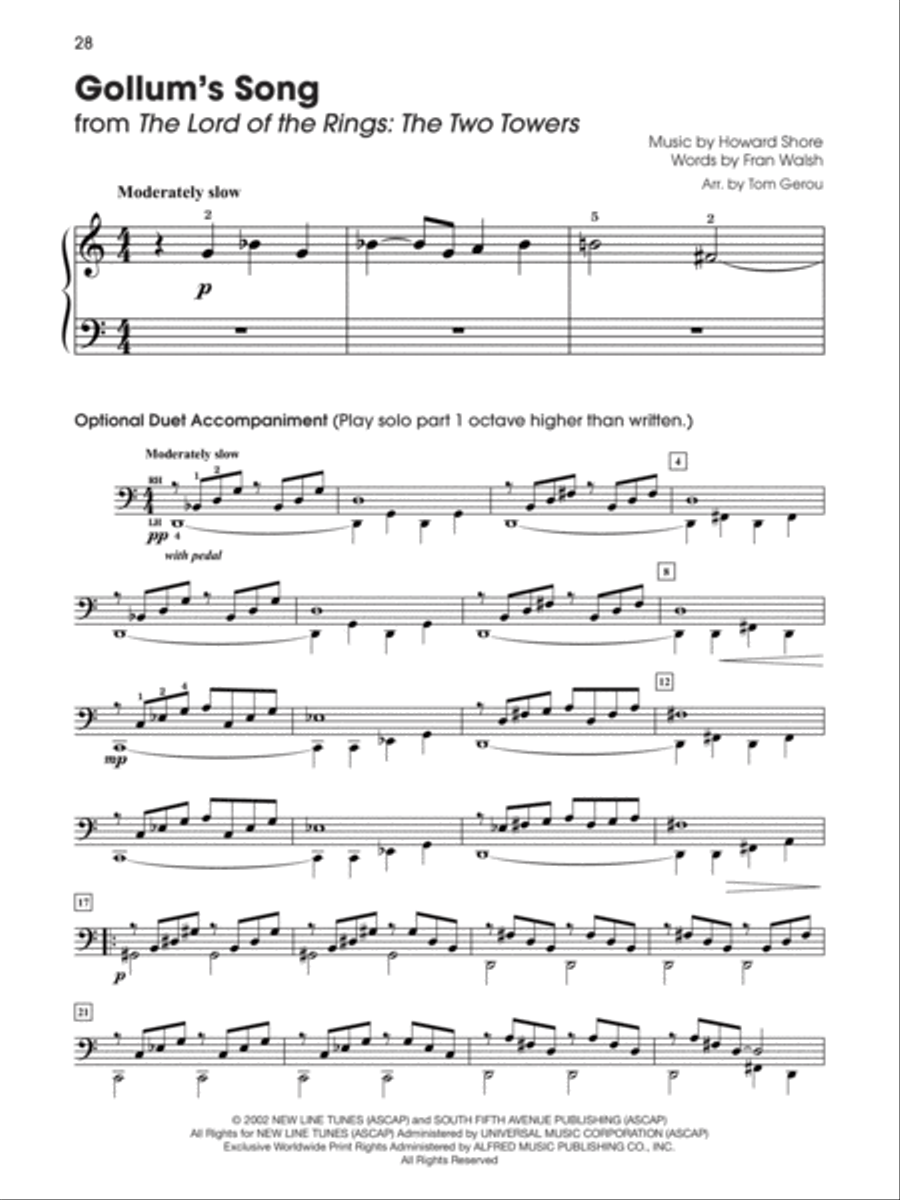 5 Finger Halloween Fun Easy Piano scores gallery preview page 11