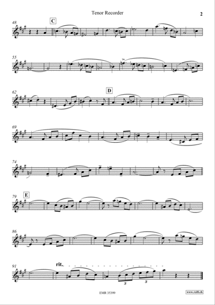 Autumn With You Tenor Recorder scores gallery preview page 3