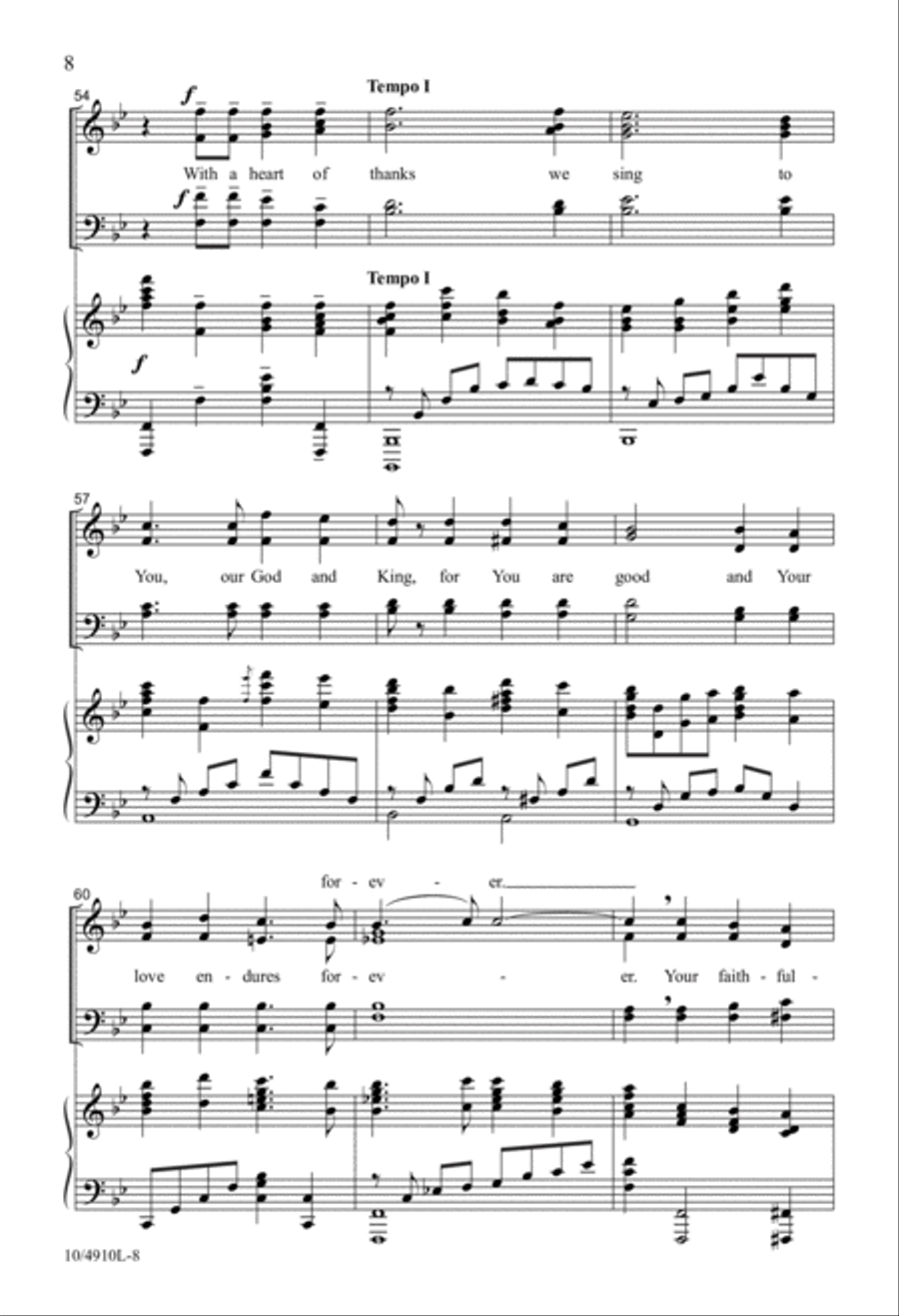 With a Heart of Thanks 4-Part scores gallery preview page 8