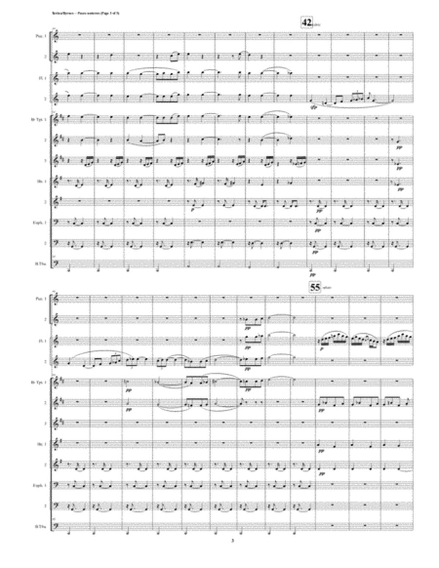 Paseo notorno from Álbum de viaje, Op.15 (Brass Octet + 2 Piccolos & 2 Flutes) image number null