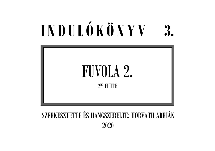 Indulókönyv 2020 - 03 Fuvola 2 Concert Band scores gallery preview page 1