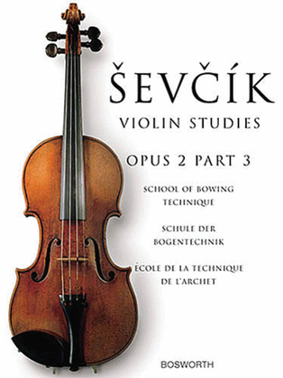 Book cover for Sevcik Violin Studies - Opus 2, Part 3