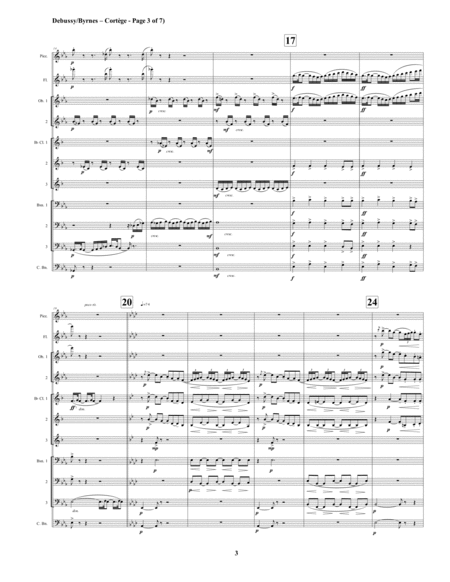 Cortège (Mvt. 2 from Debussy's Petite Suite) for Woodwind Choir image number null