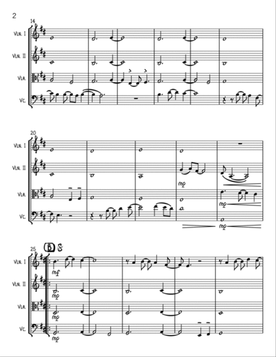 Human Nature String Quartet scores gallery preview page 2