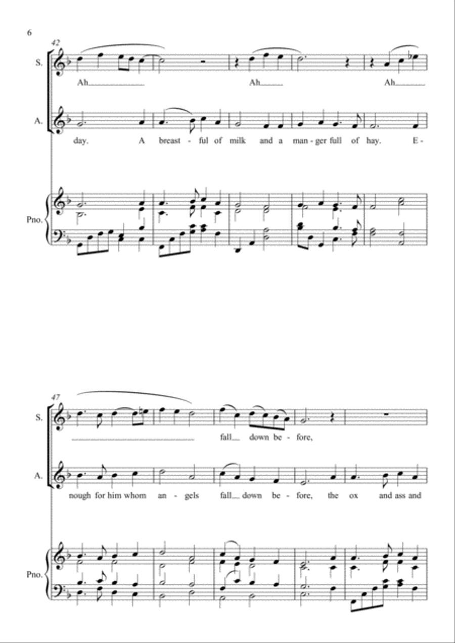 In the Bleak Midwinter (In the Bleak Mid-winter) - Holst - SA - Two Part Choir SA scores gallery preview page 6