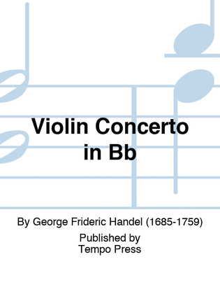Book cover for Violin Concerto in Bb