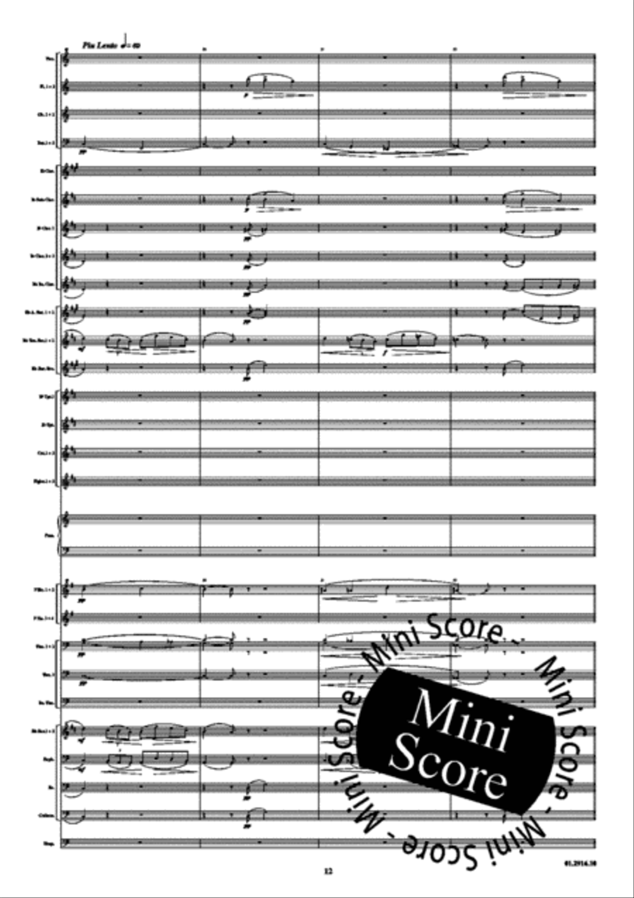 Piano Concerto opus 16 A Minor Concert Band scores gallery preview page 16