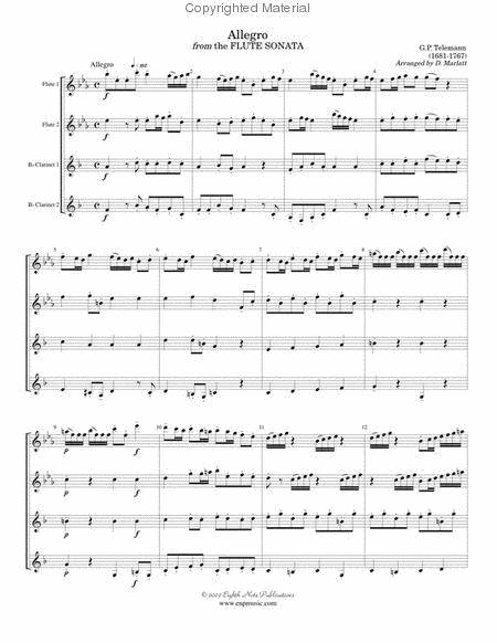 Allegro (from the Flute Sonata)