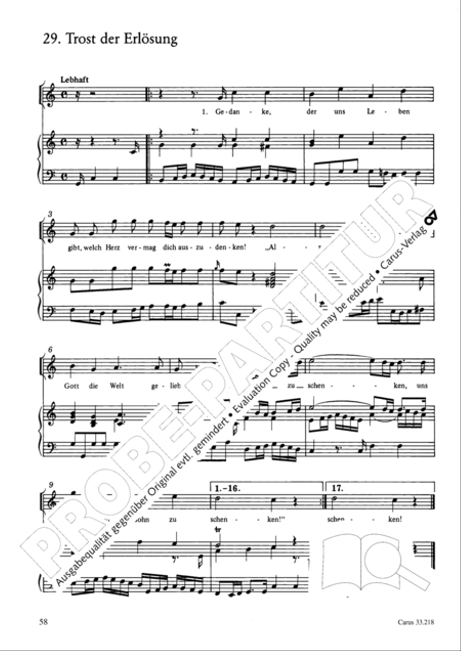 Geistliche Oden und Lieder (Gellert) Collection / Songbook scores gallery preview page 53