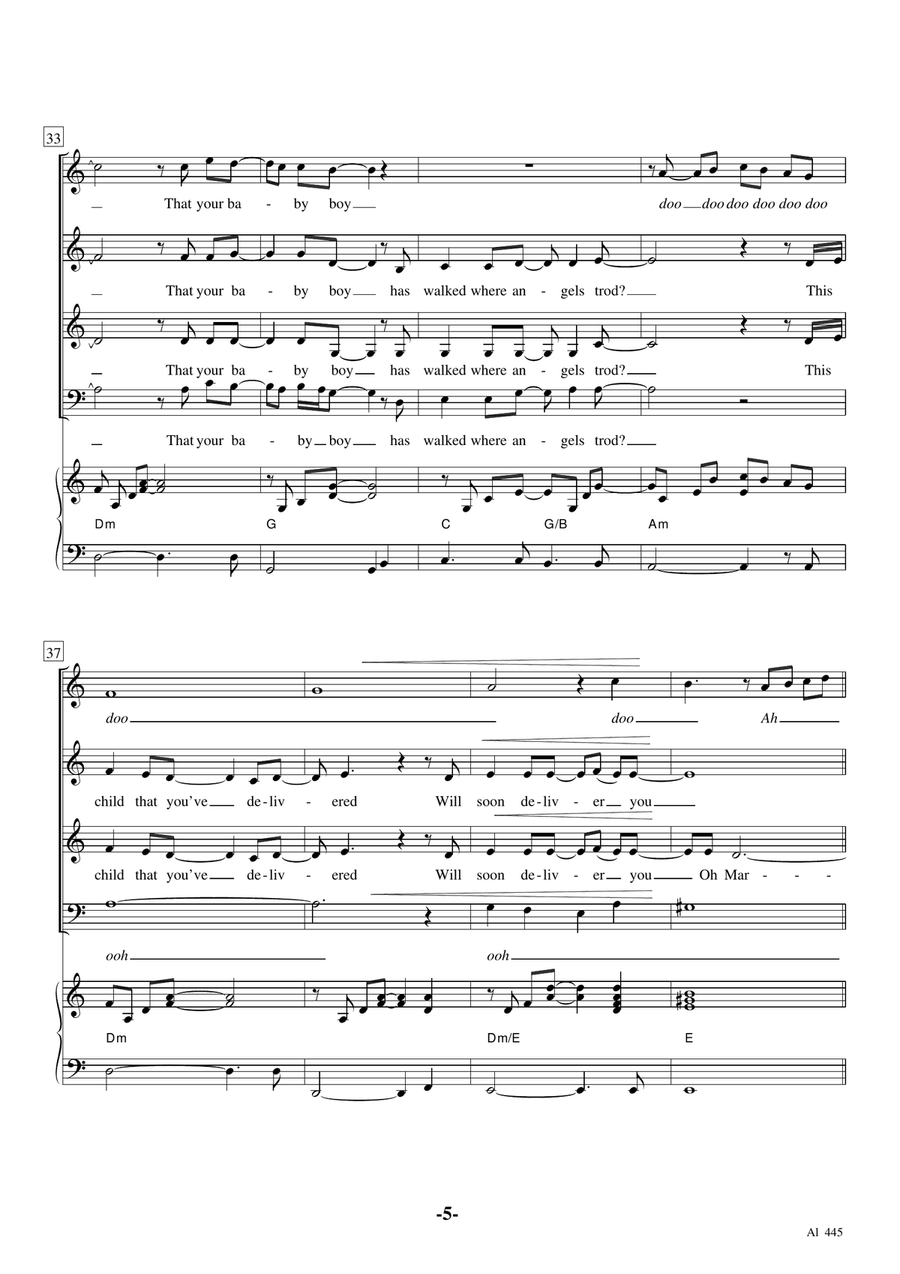 Mary, Did You Know? Choir scores gallery preview page 5