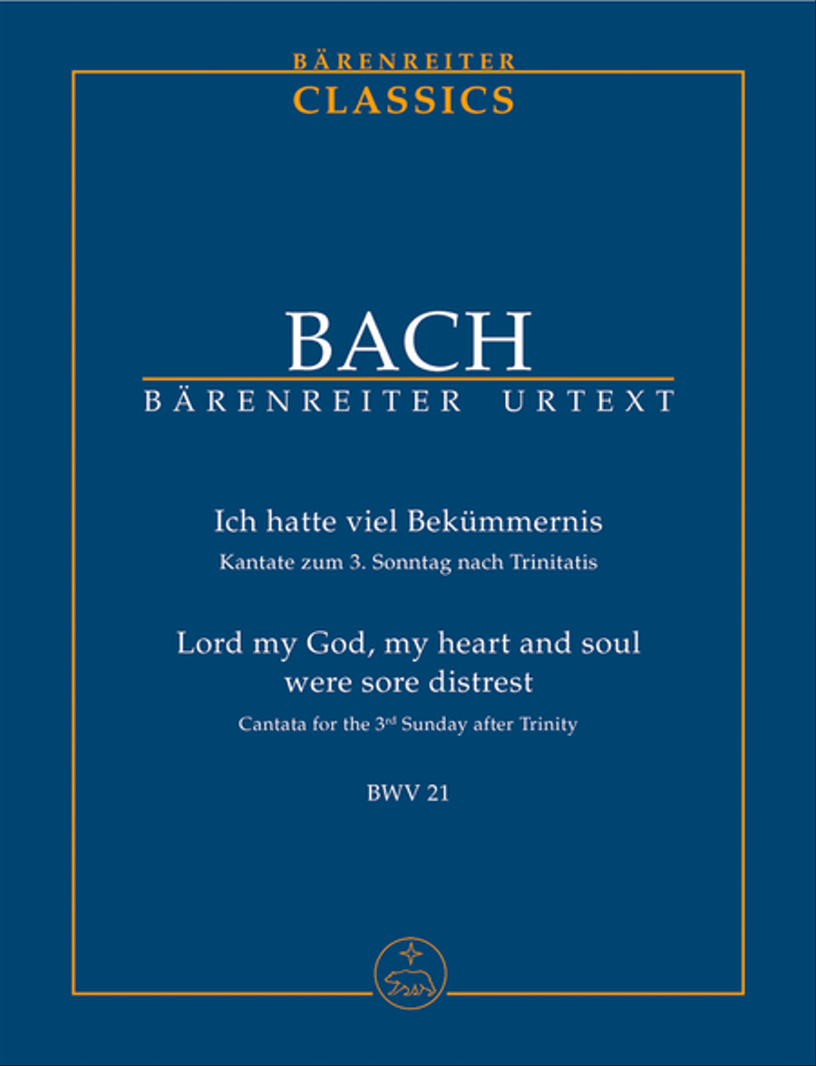 Lord my God, my heart and soul were sore distrest, BWV 21 4-Part scores gallery preview page 1