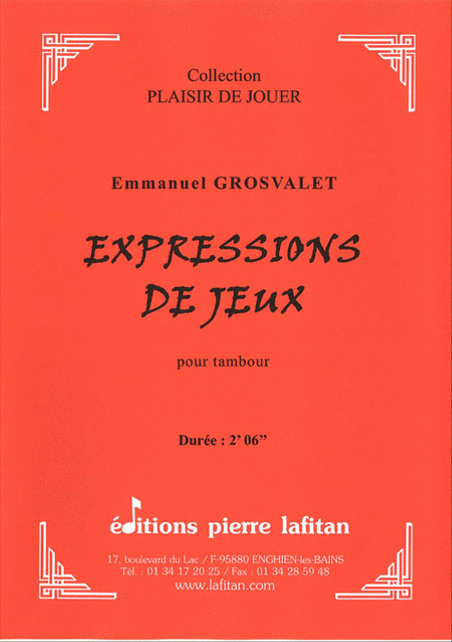 Expressions de Jeux Percussion scores gallery preview page 1