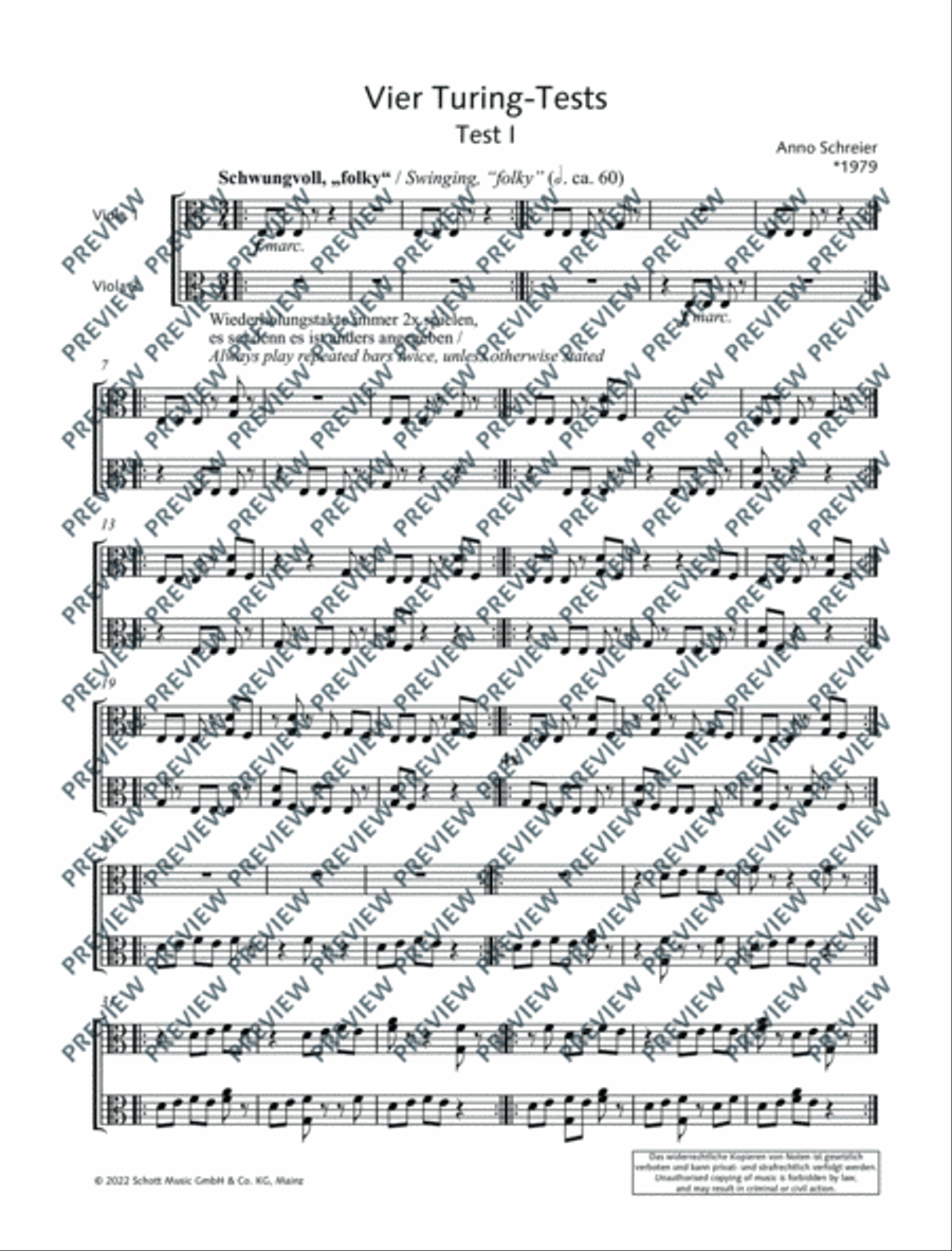 Four Turing Tests Viola scores gallery preview page 5
