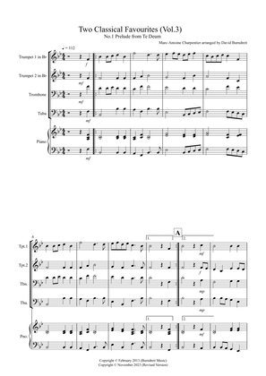 2 Classical Favourites for Brass Quartet (volume three)