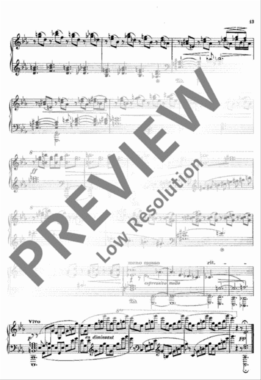 13 Préludes 13 Préludes Piano Solo scores gallery preview page 14