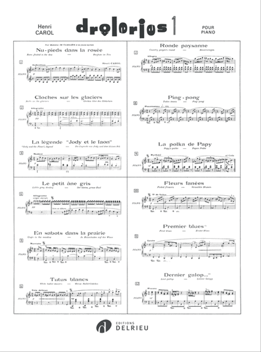 Droleries - Volume 1 Piano Solo scores gallery preview page 2