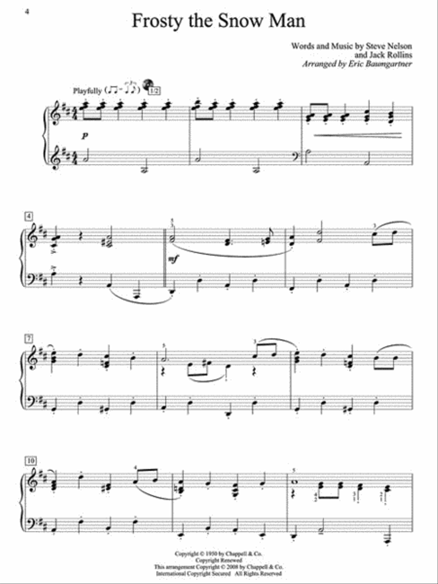 Christmas Piano Solos – Fifth Grade (Book Only) Piano Solo scores gallery preview page 3