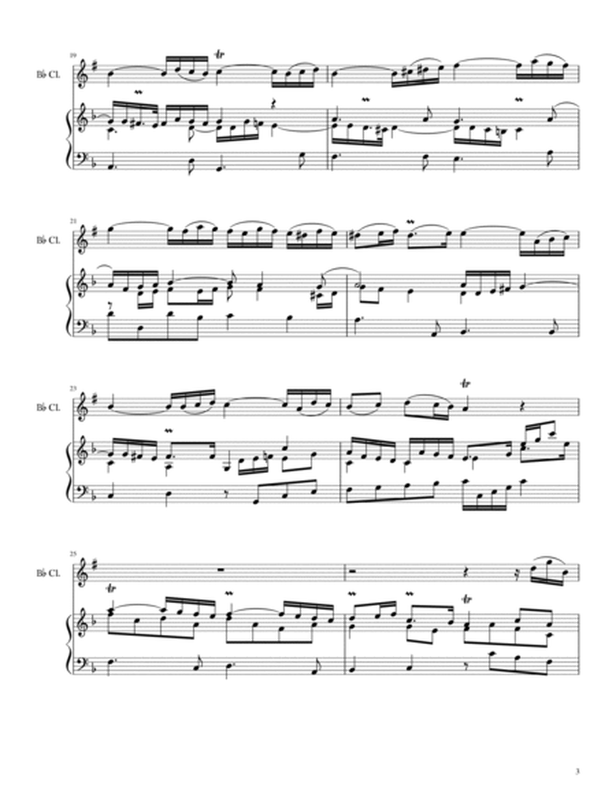 Handel Allemande in F major for Clarinet and Piano, HMV 476
