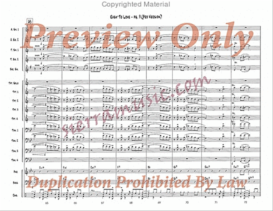 Easy To Love (Pro) Easy To Love (Pro) Big Band scores gallery preview page 10