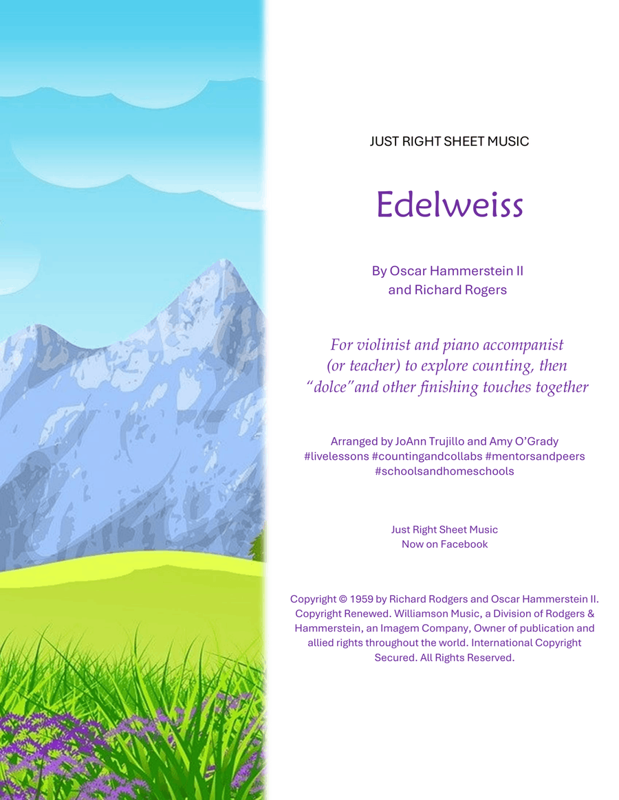 Edelweiss Edelweiss Violin Solo scores gallery preview page 1