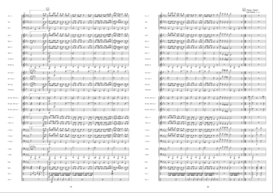 Edith Piaf ! Concert Band scores gallery preview page 11