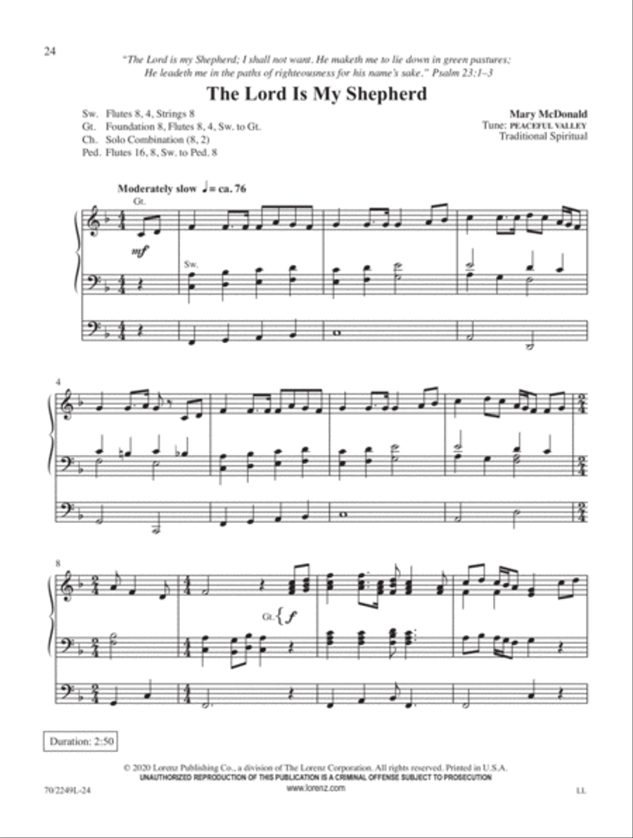 Declare His Glory Organ Solo scores gallery preview page 8