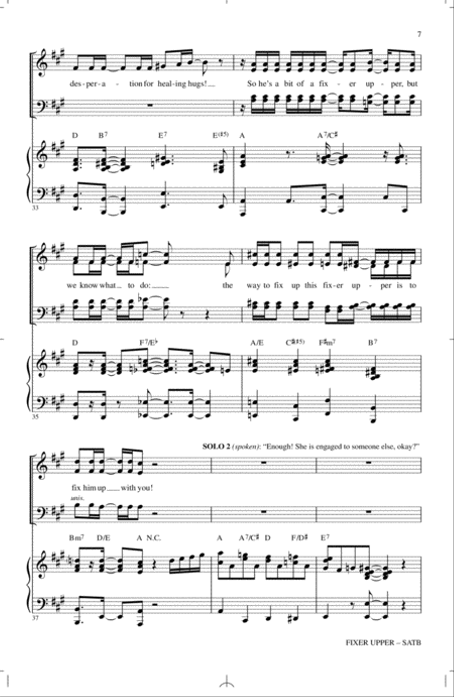 Fixer Upper (from Disney's Frozen) (arr. Audrey Snyder) 4-Part scores gallery preview page 6