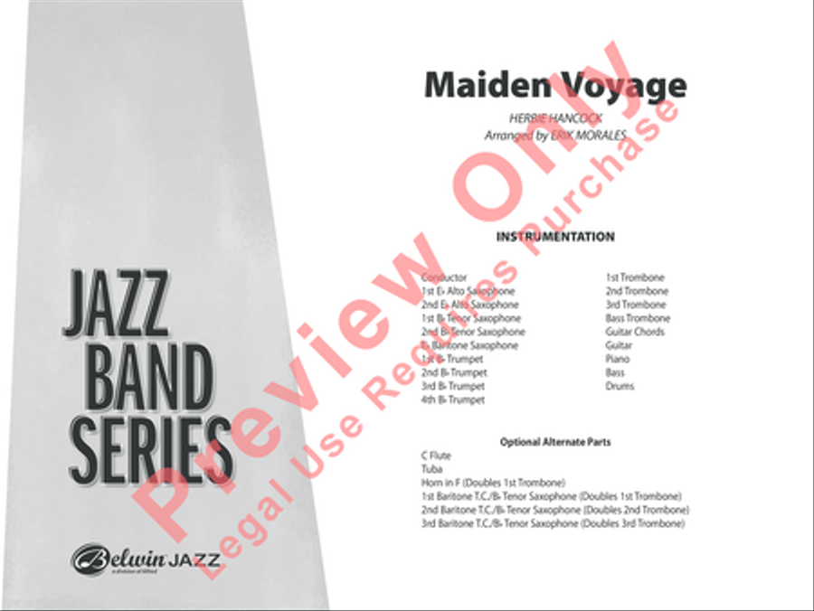 Maiden Voyage Jazz Ensemble scores gallery preview page 2