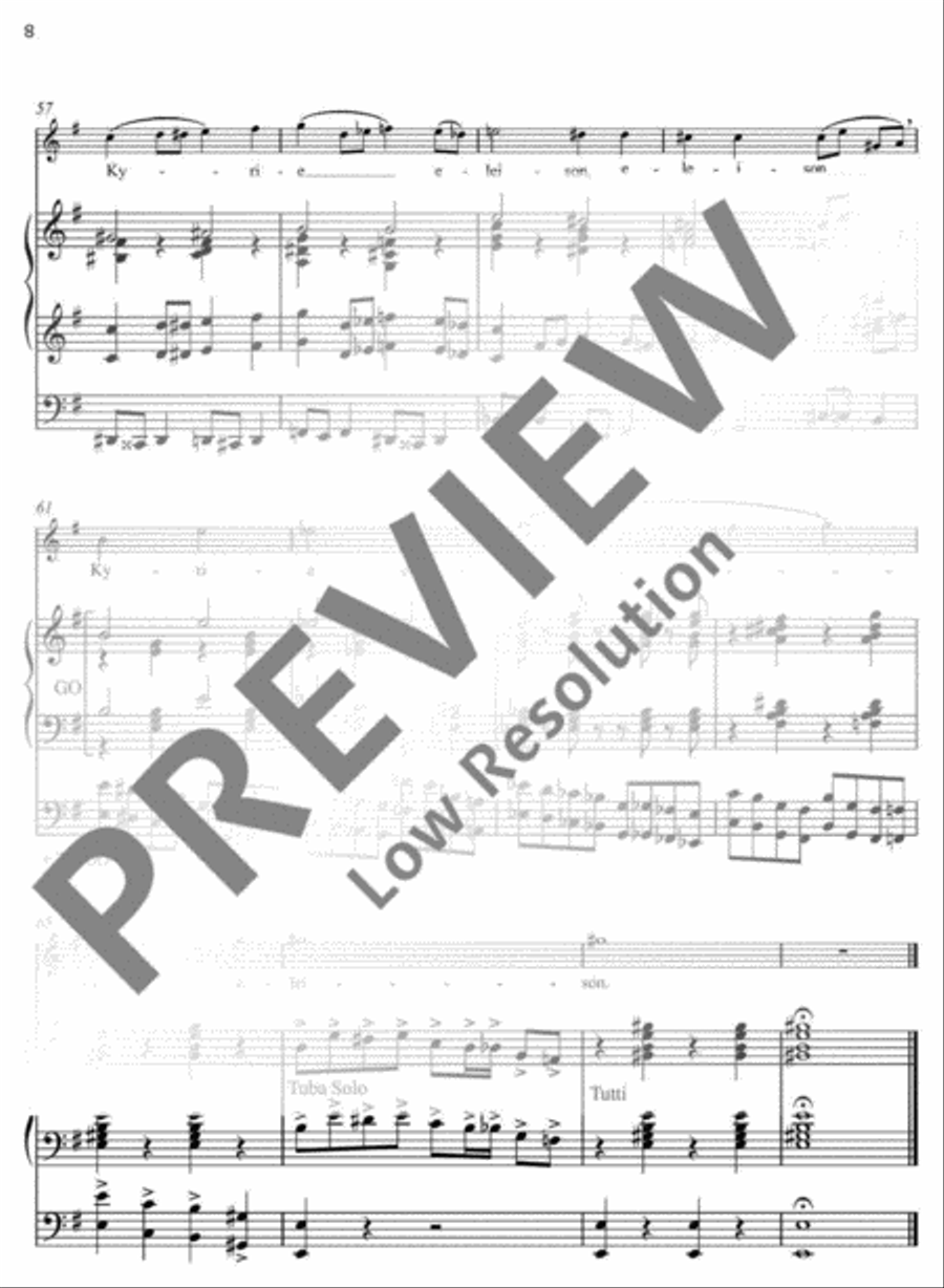 Missa festiva Organ scores gallery preview page 8