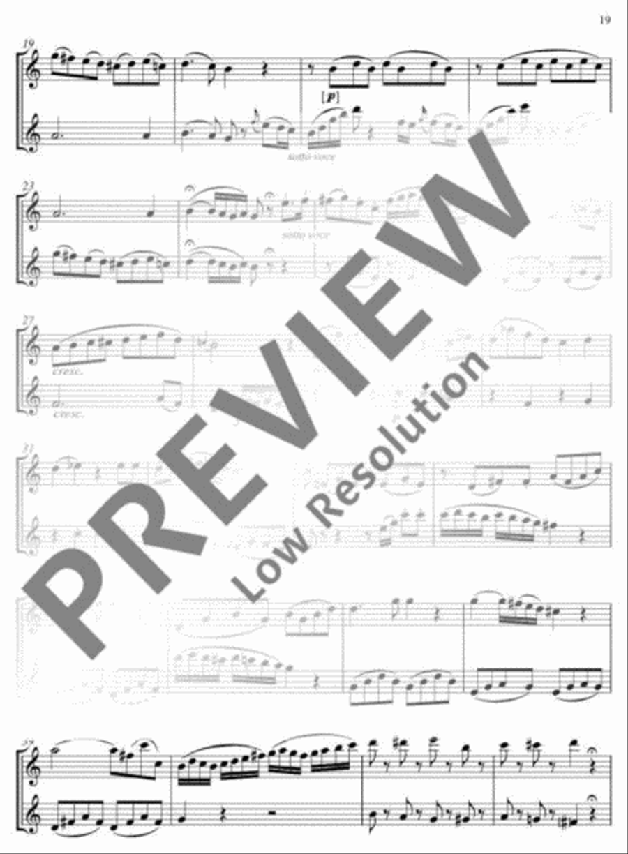 The Magic Flute Flute Duet scores gallery preview page 20