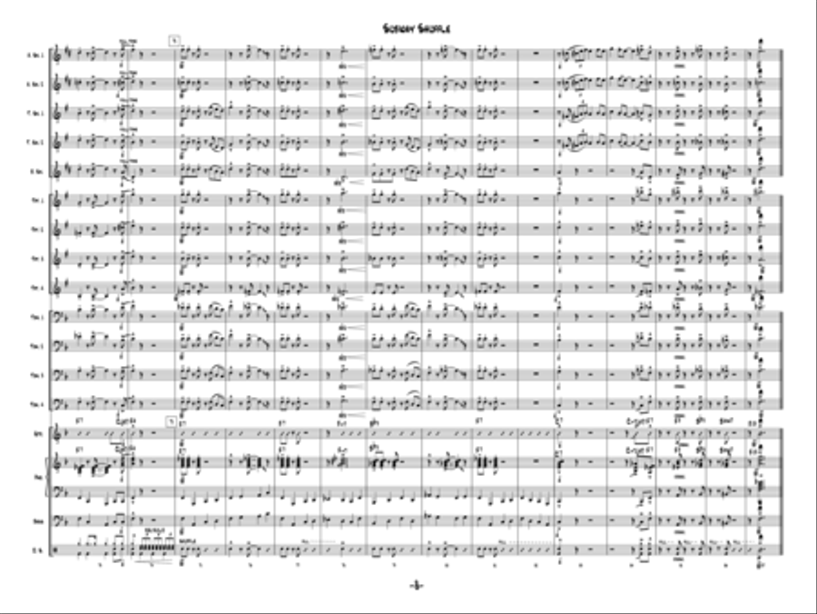 Subway Shuffle Jazz Ensemble scores gallery preview page 8