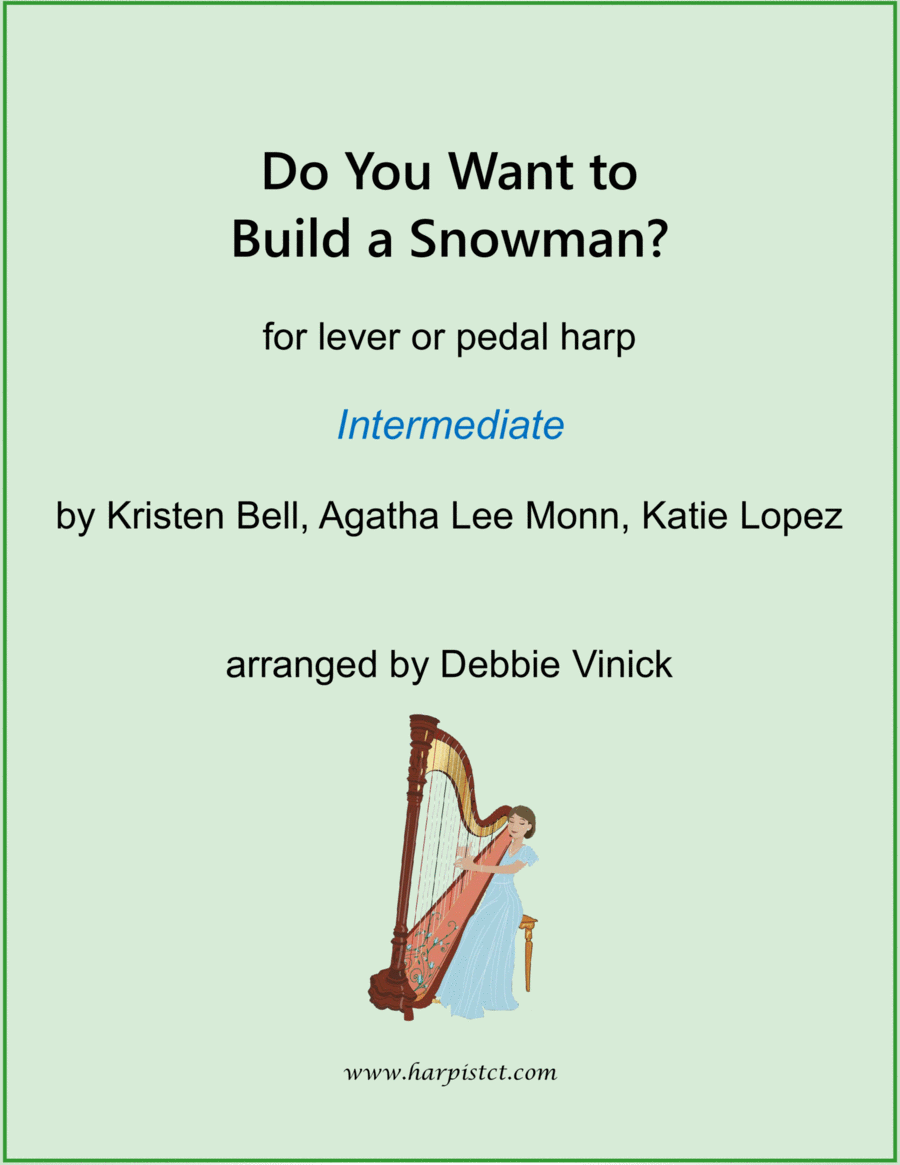 Do You Want To Build A Snowman? Harp scores gallery preview page 1