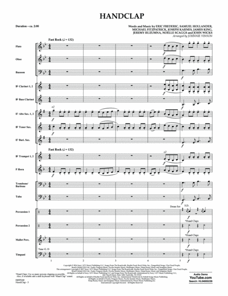 HandClap - Conductor Score (Full Score)