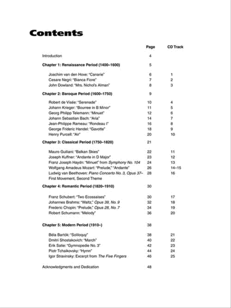 Classical Themes for Electric Guitar Acoustic Guitar scores gallery preview page 2