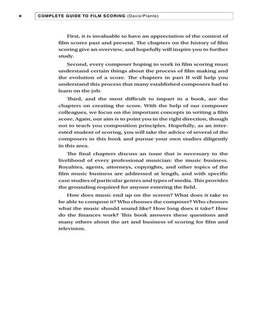 Complete Guide to Film Scoring – 3rd Edition Collection / Songbook scores gallery preview page 5