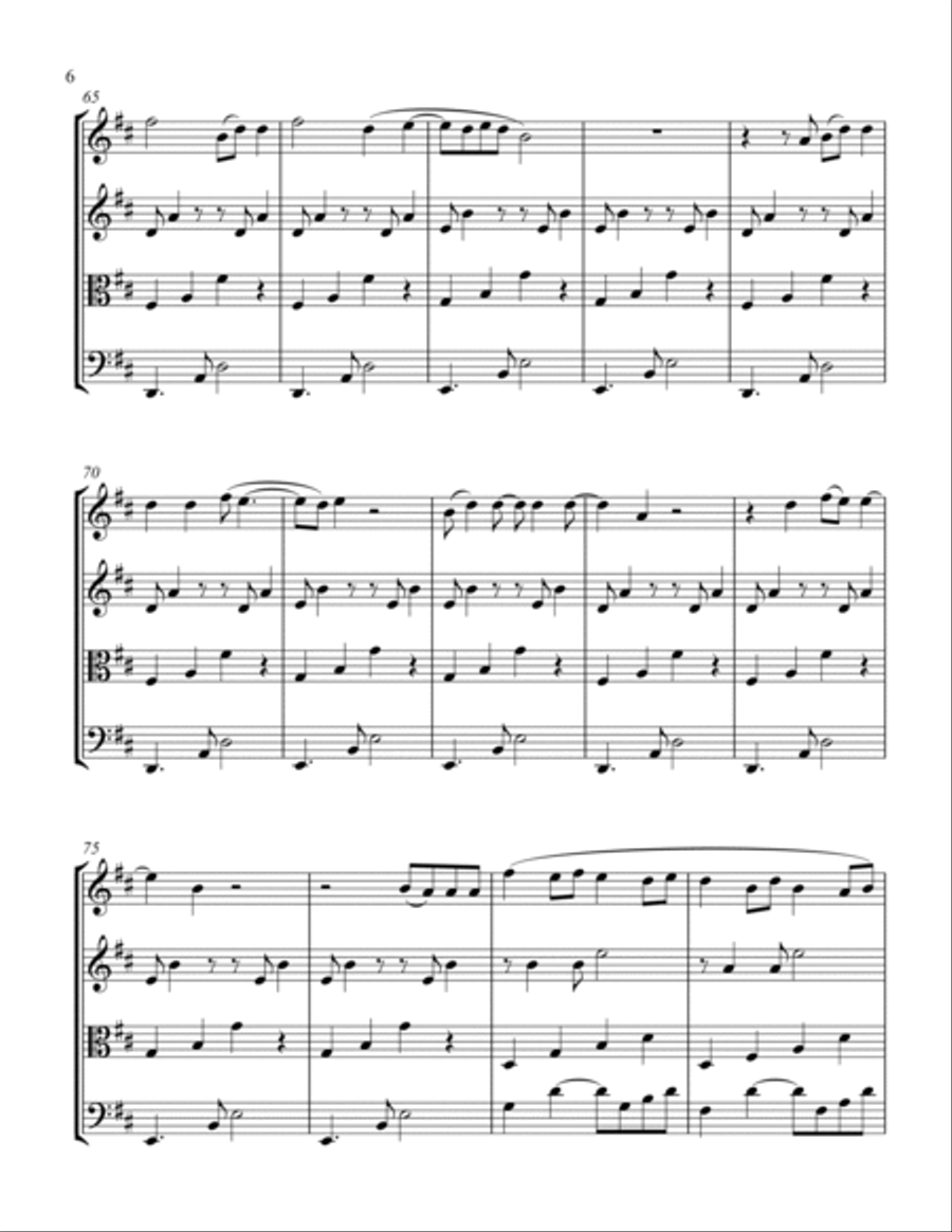 Invisible String String Quartet scores gallery preview page 6
