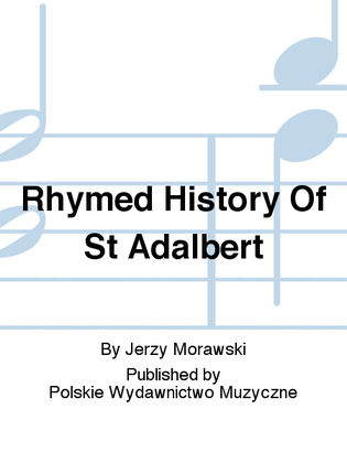 Rhymed History Of St Adalbert