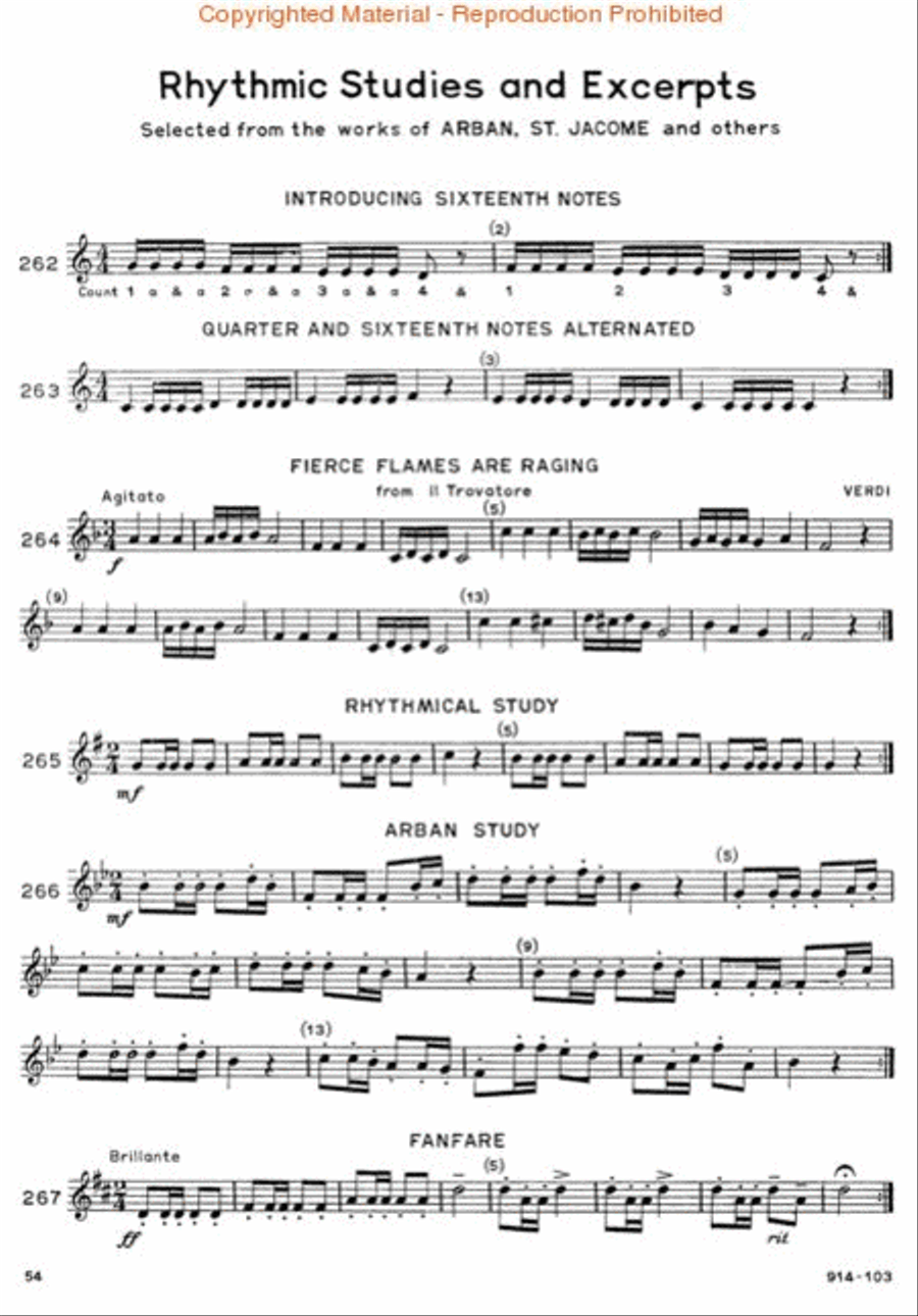 Arban-St Jacome Method for Cornet or Trumpet