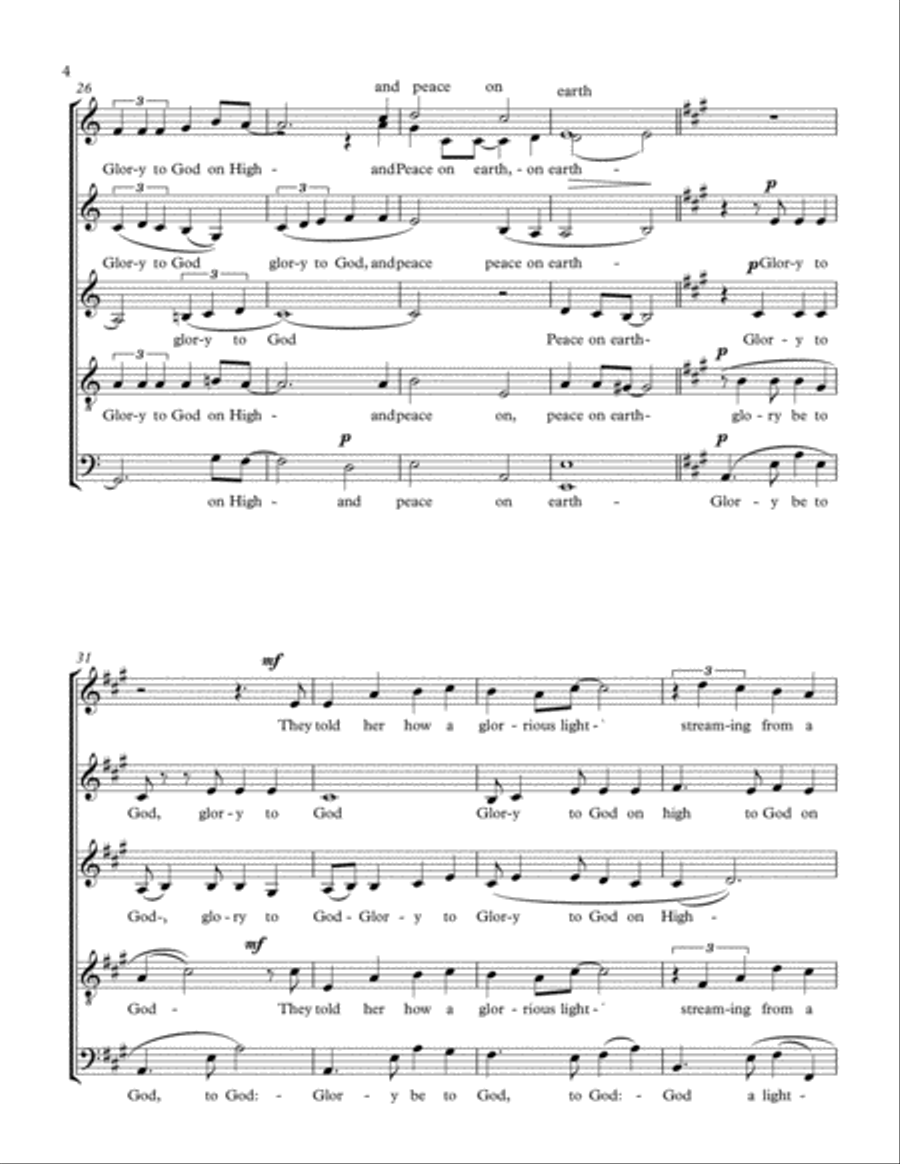 Glory to God Choir scores gallery preview page 4