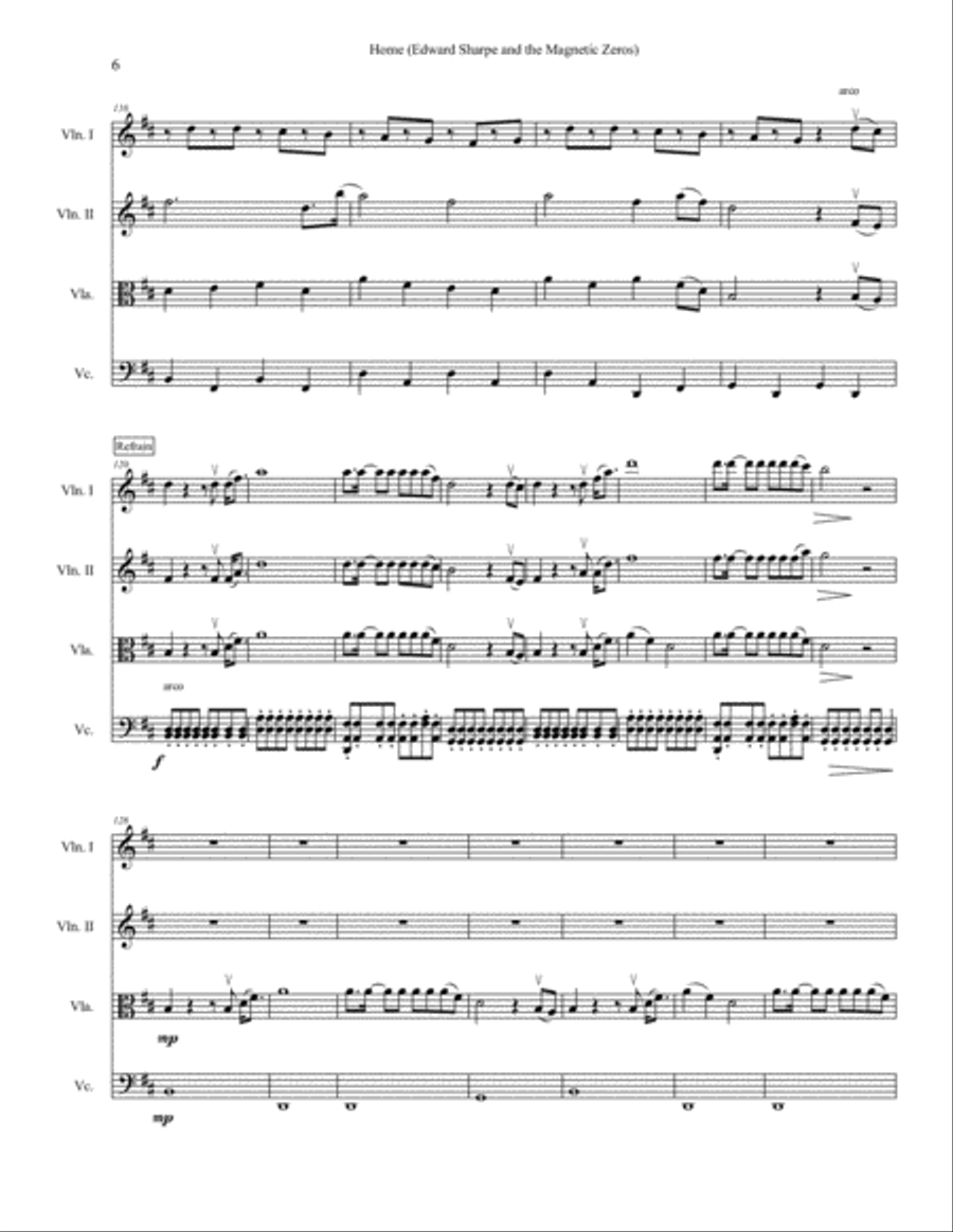 Home String Quartet scores gallery preview page 6