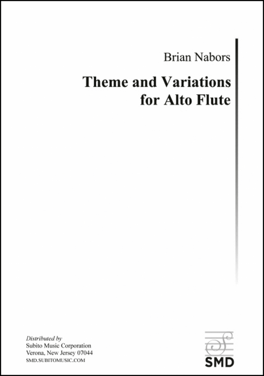 Theme and Variations Flute scores gallery preview page 1