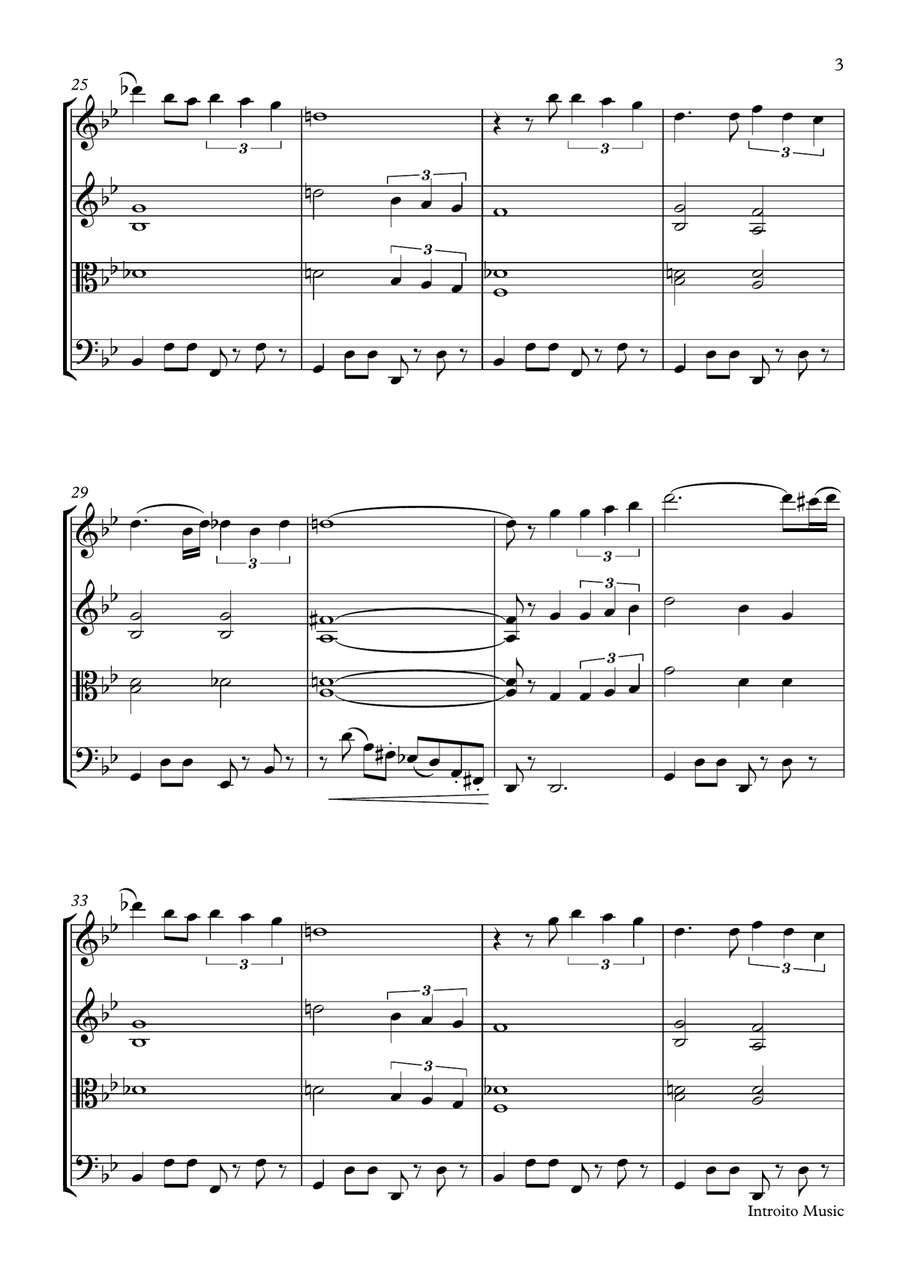 Arabian Nights String Quartet scores gallery preview page 3