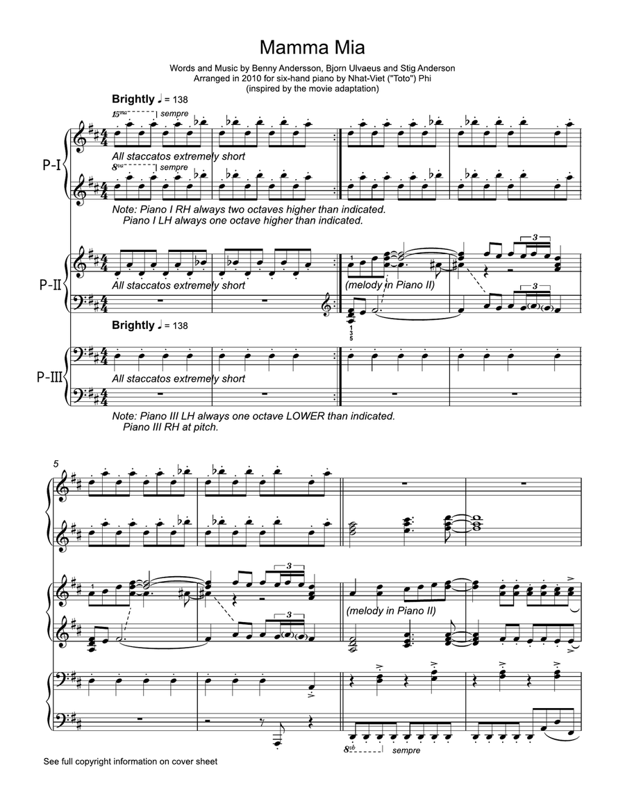 Mamma Mia Small Ensemble scores gallery preview page 2