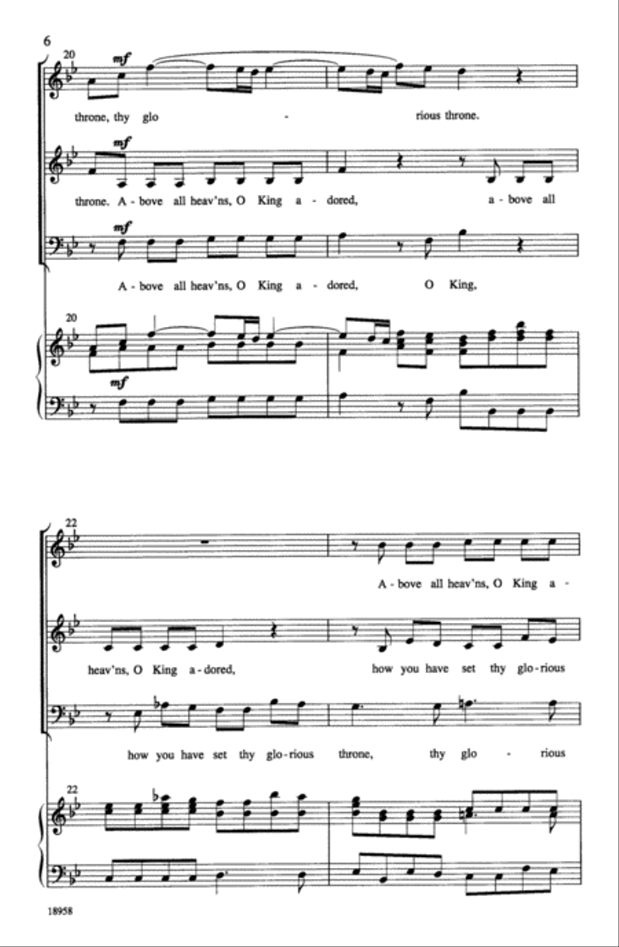 How Excellent Thy Name 3-Part scores gallery preview page 6