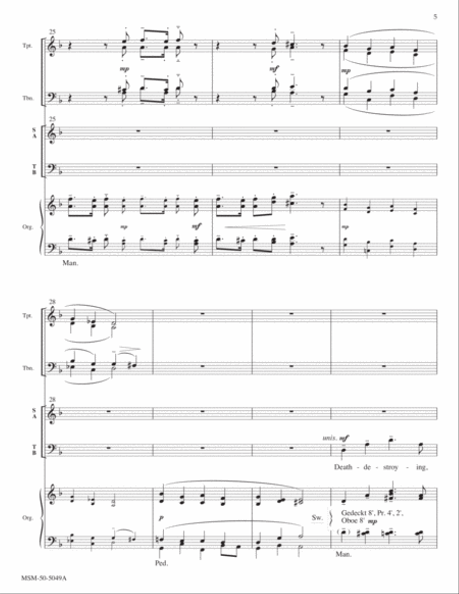 Up Through Endless Ranks of Angels Choir scores gallery preview page 5