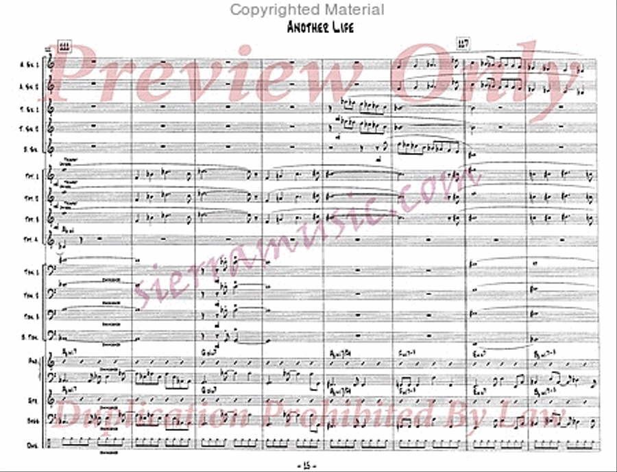 Another Life Big Band scores gallery preview page 16